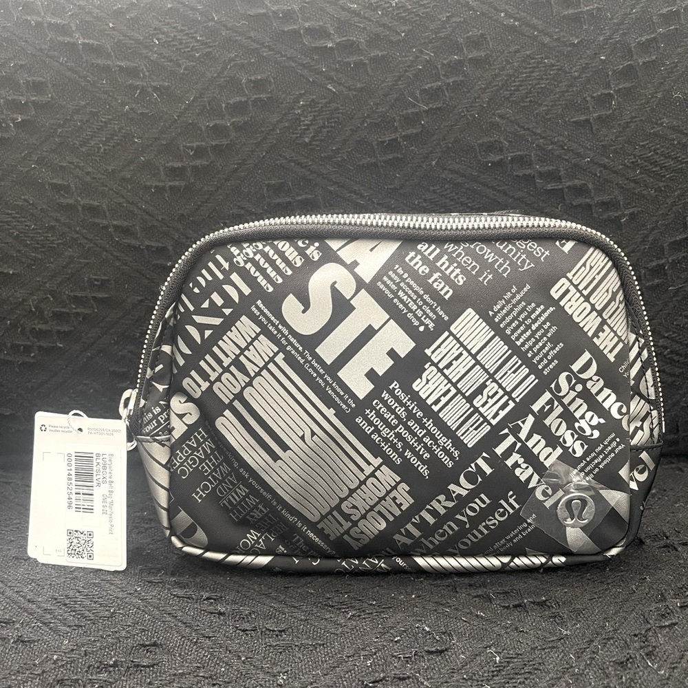 Lululemon Belt Bag Manifesto Print